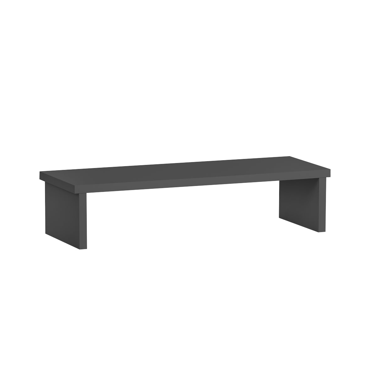 Möbelpartner Monitorständer für Schreibtisch Fox | Small | HxBxT 13x55x20cm | für 1 Bildschirm | Anthrazit von PROREGAL