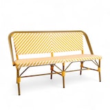 thumbnail of Sofá de terraza RIVOLI - Trenzado amarillo y blanco