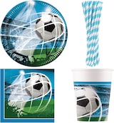 thumbnail of Partyset 48 tlg. Fußball Fans Einweggeschirr Fußball Weltmeisterschaft Party Deko Geburtstag
