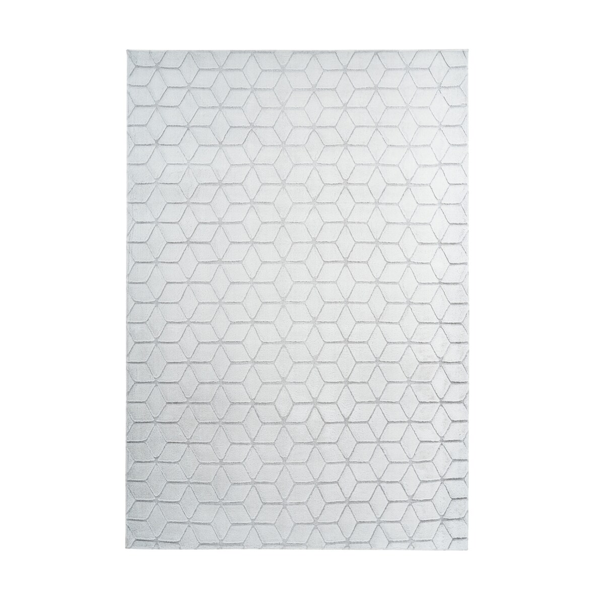 Regina 100 Weiß / Graublau 160cm x 230cm
