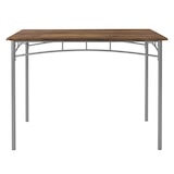 thumbnail of ML-Design Esstisch Set 4-tlg., Eiche-Grau, Tisch mit 2 Stühlen & 1 Bank, Essgruppe für 4 Personen, Küchentisch mit Metallrahmen, Bartisch Set,