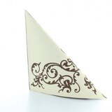 thumbnail of Mank Serviette Airlaid Pomp in Creme-Mocca, 40 x 40 cm, 50 Stück - Ornamente