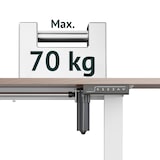 thumbnail of SVITA JIRI Schreibtisch-Gestell elektrisch für Tischplatte höhenverstellbare Tischbeine Memory-Funktion Metall Weiß