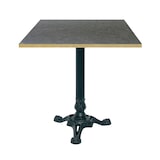 thumbnail of Restootab - Tavolo bistrot 70x70cm laminato marquina canti ottone