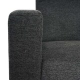 thumbnail of Modular fauteuil lounge avec ottomane Lyon, tissu/textile ~ gris anthracite