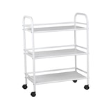 thumbnail of Carrello Portavivande 3 Ripiani Cucina Mobile Ruote 80x33x105 cm - Bianco