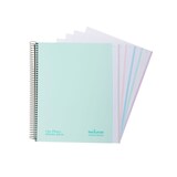 thumbnail of Caderno A4+ capa extra rígida 120H 80G quadriculado 5x5 microperfurado 5 faixas cor Navigator Mint soft