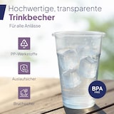 thumbnail of Inoverse 1.600 stk Trinkbecher, 500ml Plastikbecher, Transparent Einwegbecher 0,5l