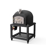 thumbnail of MF - Houtgestookte Buitenoven van Beton Model KITAWAY (Zwart - 120 x 120 x 170 cm) – Geïsoleerd met Kurk en 3 Keramische Dekens