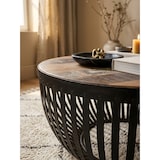 thumbnail of Couchtisch im Industrial-Design, Recyceltes Mangoholz, Braun. 70x70x33 cm | Kadima Design