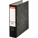 thumbnail of Esselte Essentials Ordner Breit DIN A4 75 mm Schwarz 2 Ringe 46997 Pappkarton Wolkenmarmor Hochformat