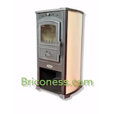 thumbnail of Stufa riscaldamento a legna con struttura in acciaio 7,3 kW Koral -  beige
