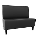 thumbnail of Gastro Sitzbank Paris | 160 cm breit | Kunstleder Schwarz | Glatt | Dinerbank