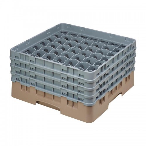 Cambro Gläserspülkorb beige mit 49 Fächern max Glashöhe 21,5cm. Dieser Gläserspülkorb bietet