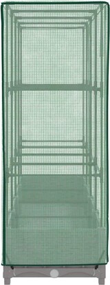 thumbnail of vidaXL Hochbeet mit Gewächshaus-Aufsatz Rattan-Optik 160x40x123 cm