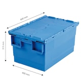 thumbnail of GILAC Bac navette 600 x 400 - couvercle intégré - Bleu G181438