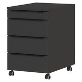 thumbnail of bümö Space Rollcontainer mit Schubladen, Container aus Holz in graphit - Rollwagen für's Büro als Schreibtisch Unterschrank, Bürocontainer od.