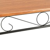 thumbnail of Mesa de comedor de MDF marrón 120x70x75 cm