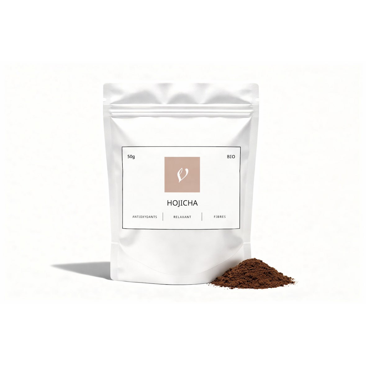 Hojicha (thé vert torréfié) poudre bio 50g X 10
