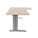 thumbnail of Rocada mesa de escritório metálica série L esquerda 180x120 antracite/carvalho