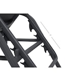 thumbnail of Tarrington House Espreguiçadeira Antwerp regulável em altura com braços, alumínio/aço/encosto têxtil, preto