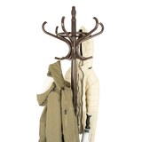 thumbnail of PROREGAL Freistehender Garderoben- & Regenschirmständer aus Holz | Höhe 185cm | Drehbare Krone & 12 Haken | Braun