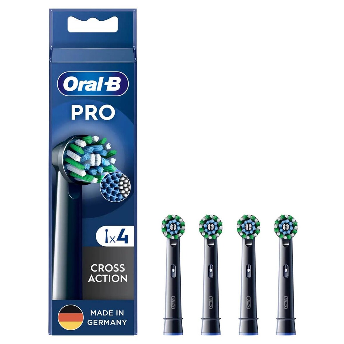 Oral-B 8006540860236 4 Oral-B PRO Cross Action schwarz Zahnbürstenaufsätze