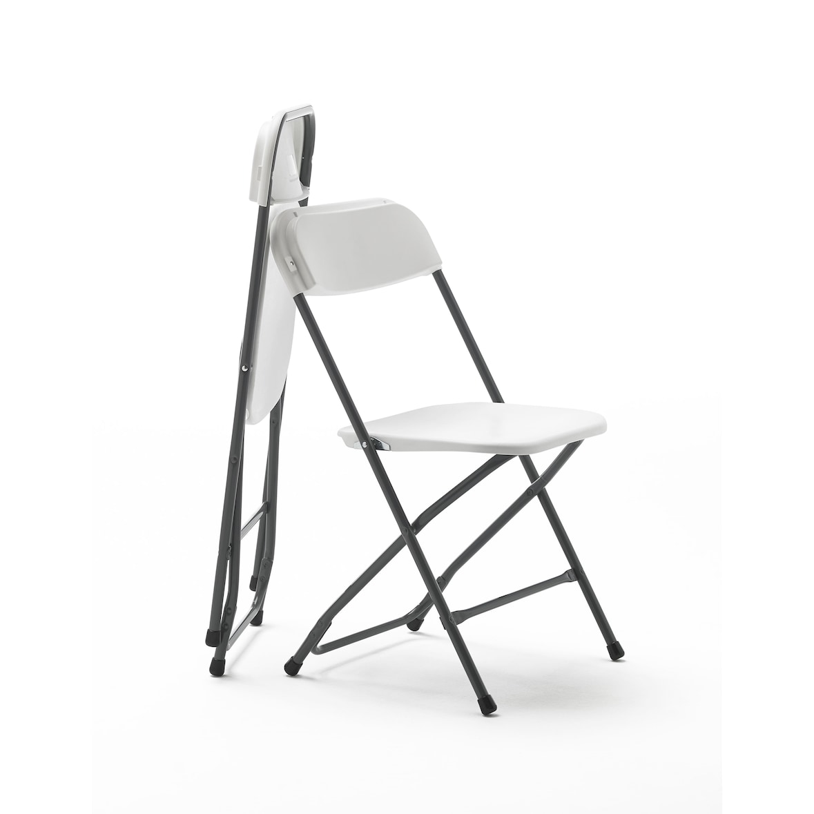 KG KITGARDEN - Pack de 2 Sillas Plegables Multifuncionales, 80x45x45cm, Blanco