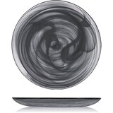 thumbnail of H&H Confezione 6 Piatti Piani Alabastro Vetro, Nero, Cm 27,5