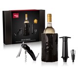 thumbnail of Vacu Vin Geschenkset Wein Premium, 4-tlg., Korkenzieher, Weinkühler, Stopfen, Zubehör, 3890460