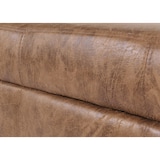 thumbnail of Cassapanca portaoggetti panca Kriens XXL, tessuto/tessuto, 180x45x45cm ~ finto camoscio