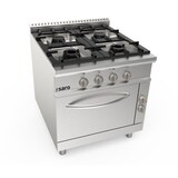 thumbnail of Saro gasfornuis + elektrische oven met 4 branders, model Lq / Cug4Ne