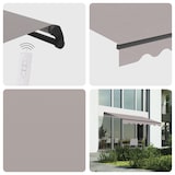 thumbnail of Wasabi - Toldo Motorizado Exterior 3x2,5 Gris – Mando a Distancia – Lona Protección Solar