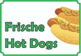 thumbnail of Frische Hot  Dogs Schild A0 (841x1189mm)