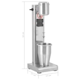 thumbnail of vidaXL Milkshake mixer 1 L roestvrij staal