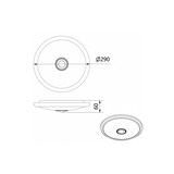 thumbnail of LED Deckenlampe mit Bewegungsmelder Rund | 900 Lumen | Ø 29 cm | Neutralweiß (4000 K)