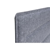 thumbnail of Tischtrennwand HWC-G76, Büro-Sichtschutz Schreibtisch Pinnwand, Schallschutz Stoff/Textil mit Prägung ~ 100x30cm grau