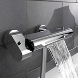 thumbnail of Wannenarmatur CARNEO, Wasserhahn Bad mit Thermostat, Badewannenarmatur Wasserfall, Mischbatterie Badewanne, Chrom