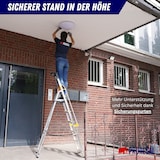 thumbnail of PROREGAL Stufenstehleiter ATLAS mit Werkzeugablage & Handlauf | einseitig begehbar | 6 Stufen | Arbeitshöhe 3,19m | Traglast 150kg