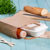 thumbnail of greenbox - Tragetaschen aus Recyclingpapier M, 22 x 10 x 28 cm, braun                              , 250 St.