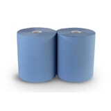 thumbnail of Industrierolle Quicky - 2-lagig - blau - recycling - 33cm - 2 Putztuchrollen