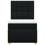 thumbnail of vidaXL Boxspringbett mit Matratze Schwarz 90x200 cm Stoff