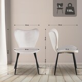 thumbnail of Esszimmerstuhl COLON - Samt Grau 50x58x80 cm | Essstühle Esszimmerstühle Küchenstühle Wohnzimmerstühle