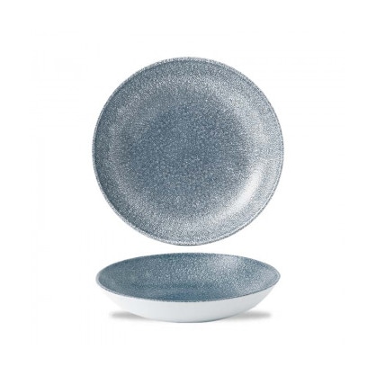 Raku Blue Coupe Diepe Plaat 18,2 cm Churchill Studio Prints Rktbevb7 Pak van 12