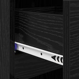 thumbnail of vidaXL Schoenenkast Zwart eiken 100.5 x 28 x 100 cm Bewerkt hout