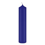thumbnail of Altarkerzen, Kaminkerzen Royalblau 250 x Ø 60 mm, 4 Stück, Kerzen mit Dornbohrung in RAL Kerzengüte Qualität
