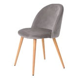 thumbnail of Gina italienischer Designstuhl grau 58x48x78 cm