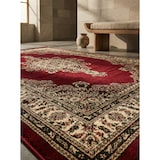 thumbnail of Teppich Waschbar Orient-Design Modern Strapazierfähig Esszimmer Flur Rot 200x290 cm OEKO-TEX Schadstoffgeprüft – ALETSCH von Kadima Design