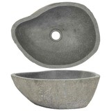 thumbnail of vidaXL Waschbecken Flussstein Oval (37-46)x(29-36) cm