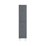 thumbnail of Rocada taquilla soldada 30cm (300mm) 1 modulo 2 puertas cuerpo antracita ral7015 + puertas antracita ral7015